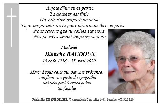 Remerciements-Blanche