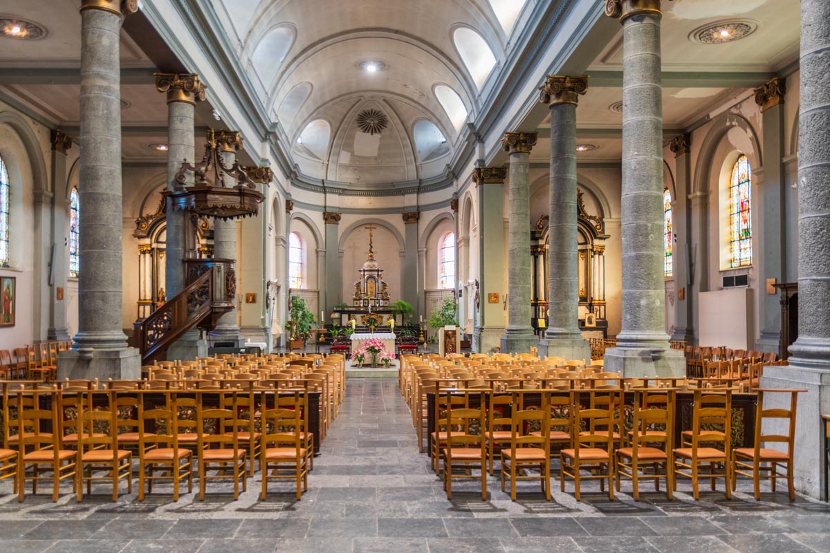 Eglise Saint-Lambert à Courcelles-Petit (vue intérieure)