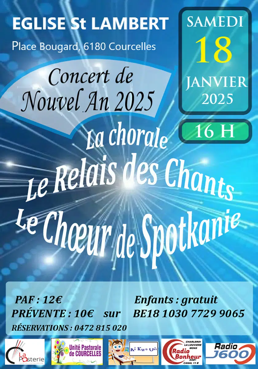 Affiche concert de Nouvel An à St-Lambert - 18 janvier 2025