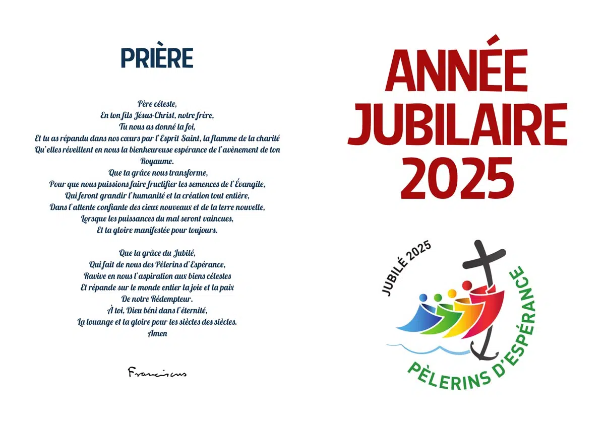 Feuillet du Jubilé 2025-recto