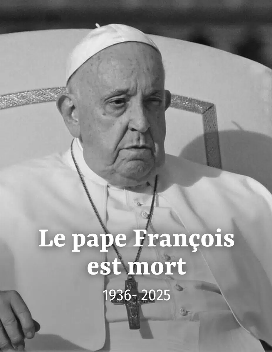 La pape François est mort le 21 avril 2025 à l'âge de 88 ans La pape François est mort le 21 avril 2025 à l'âge de 88 ans