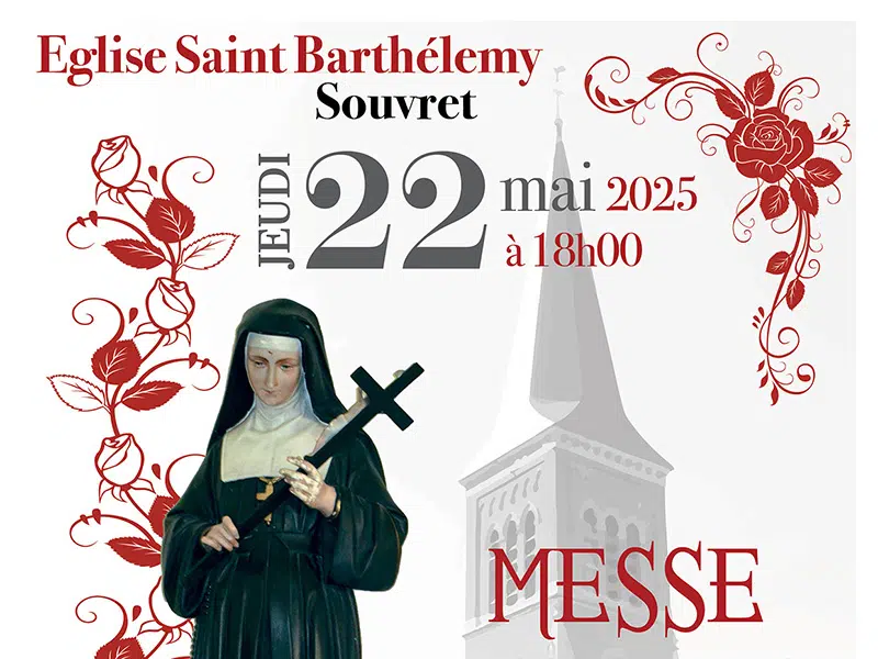 Messe en l’honneur de Sainte Rita à Souvret