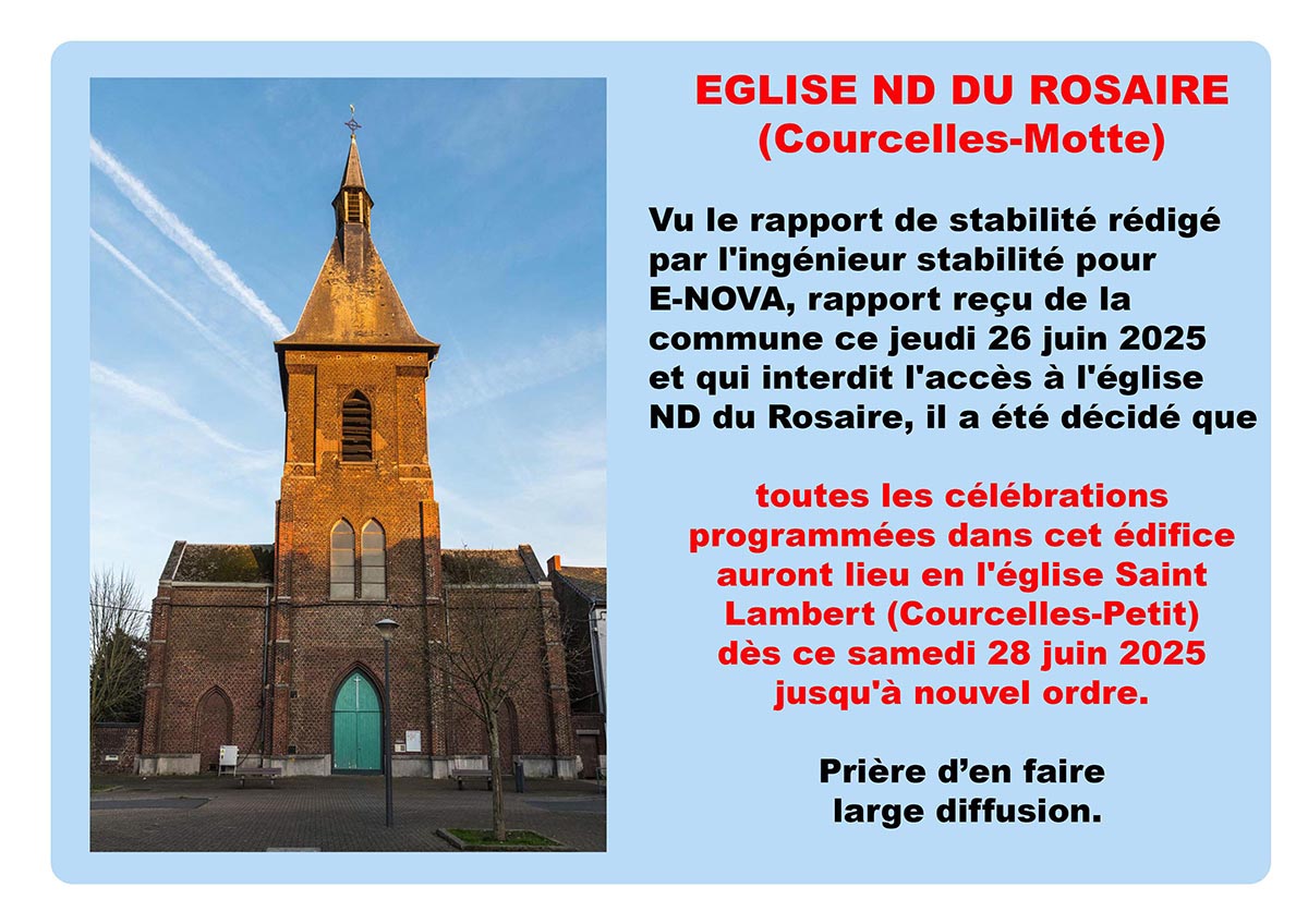 Eglise ND du Rosaire inaccessible