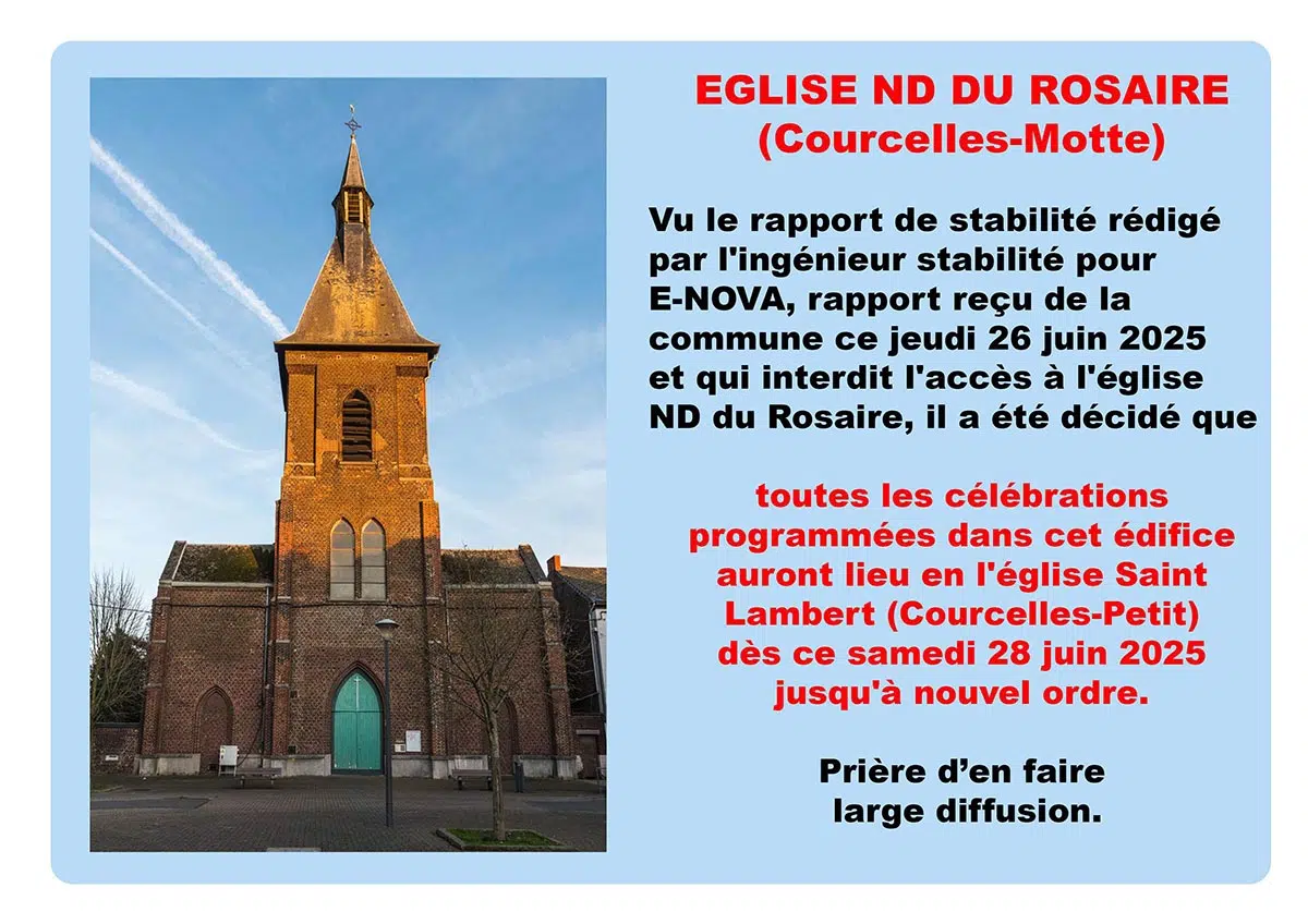 Eglise ND du Rosaire inaccessible Eglise ND du Rosaire inaccessible