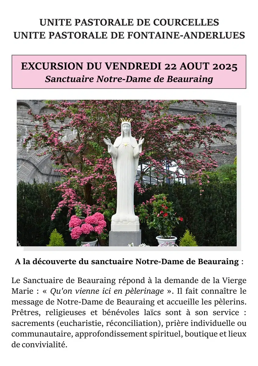 Pèlerinage à Beauraing 2025