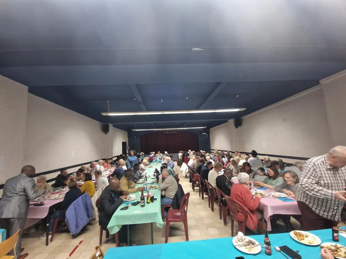 Repas interculturel lors de la JMMR 2025 au Belvédère (Courcelles-Sarty)