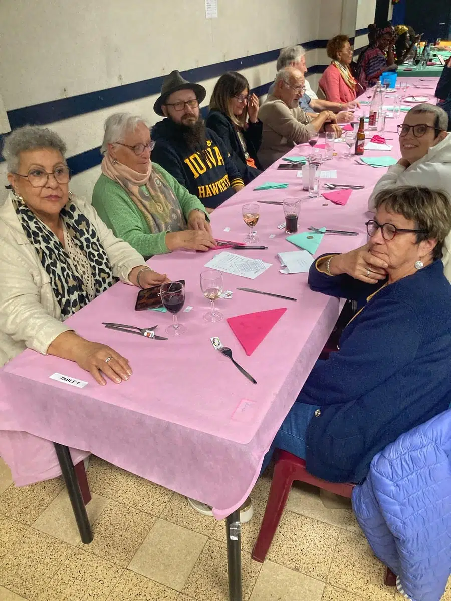 Repas interculturel lors de la JMMR 2025 au Belvédère (Courcelles-Sarty)