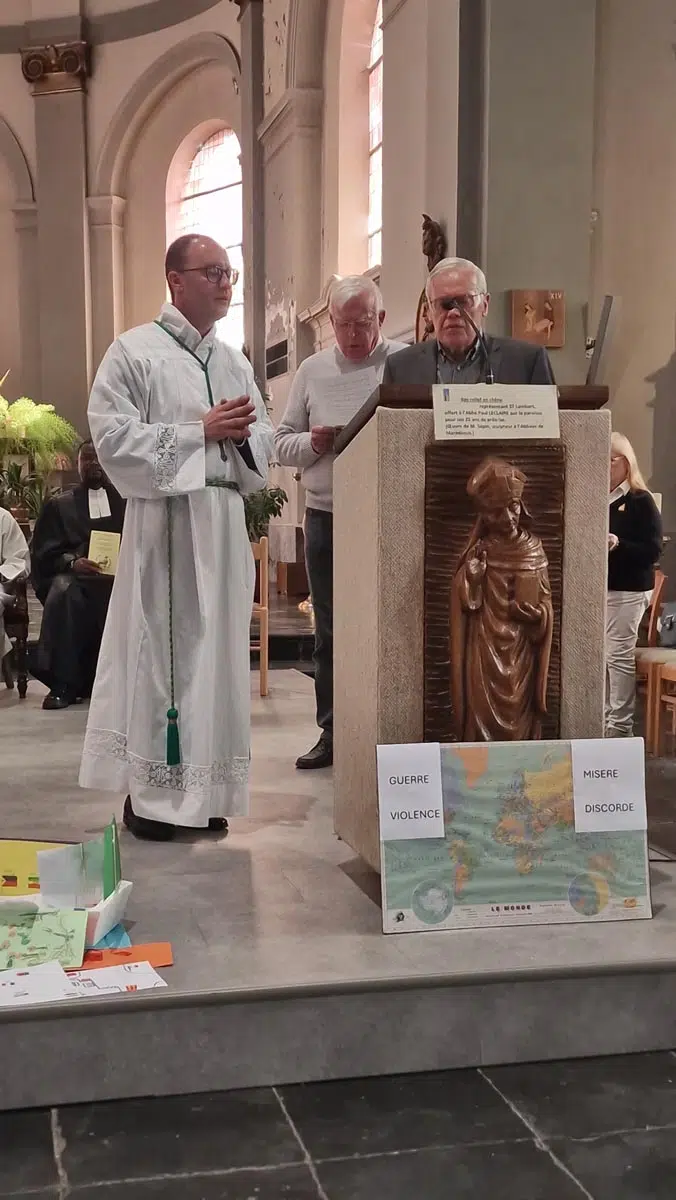 Messe interculturelle lors de la JMMR 2025 en l'église St Lambert de Courcelles-Petit