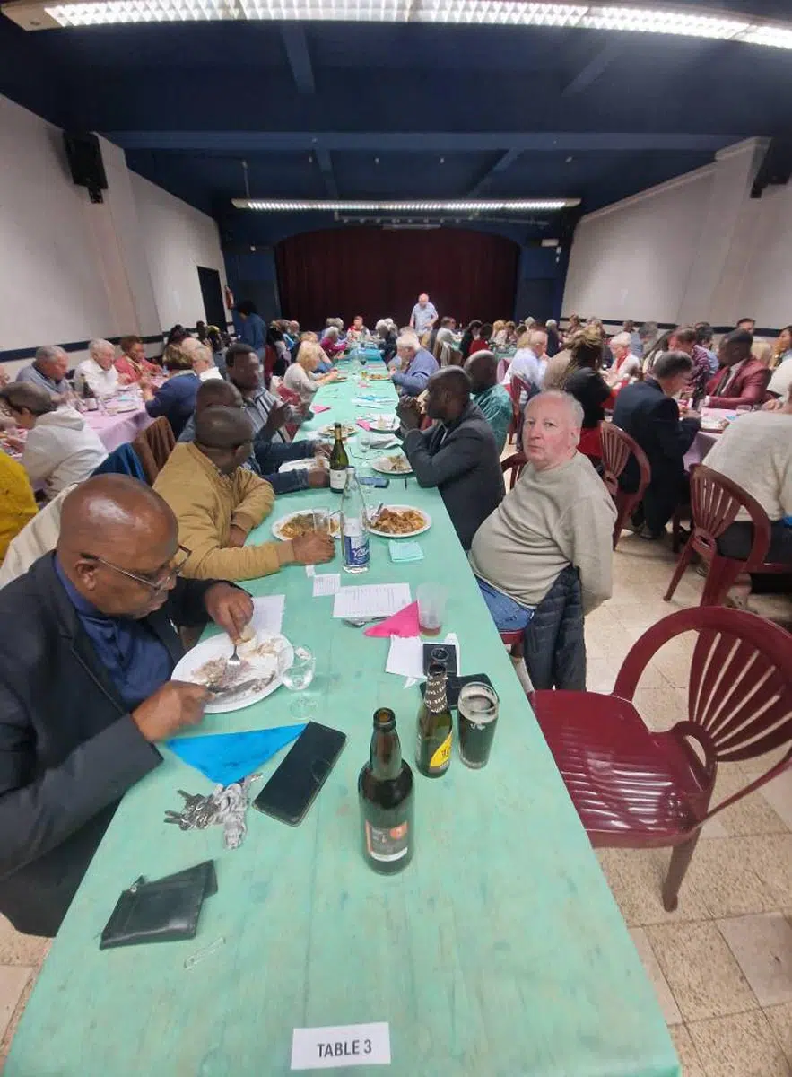 Repas interculturel lors de la JMMR 2025 au Belvédère (Courcelles-Sarty)