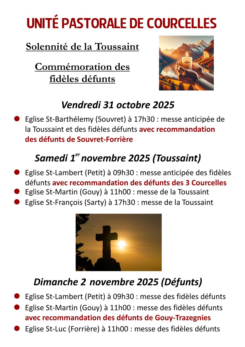 Affiche Toussaint et Défunts 2025