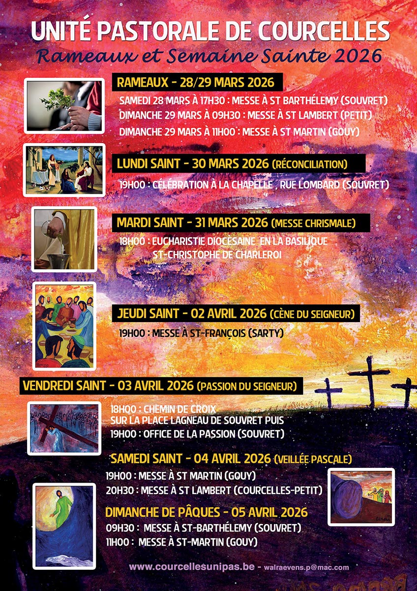 Affiche Rameaux et Semaine sainte 2026