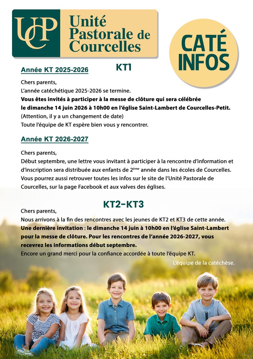 Affiche messe de clôture KT 2026
