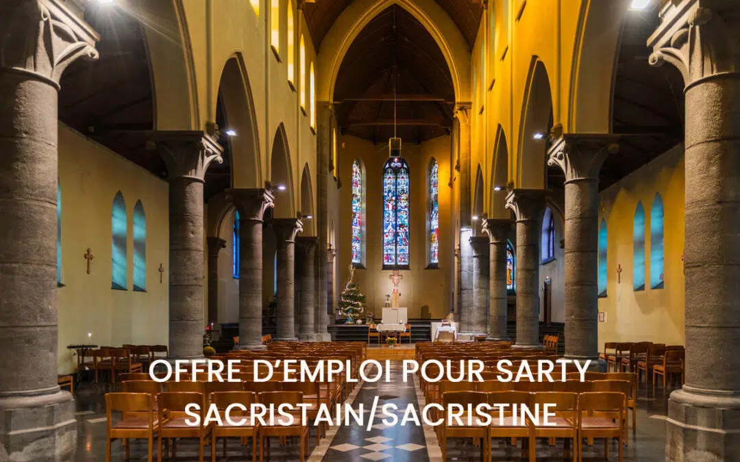 Offre d’emploi pour un sacristain / une sacristine pour St François (Sarty)